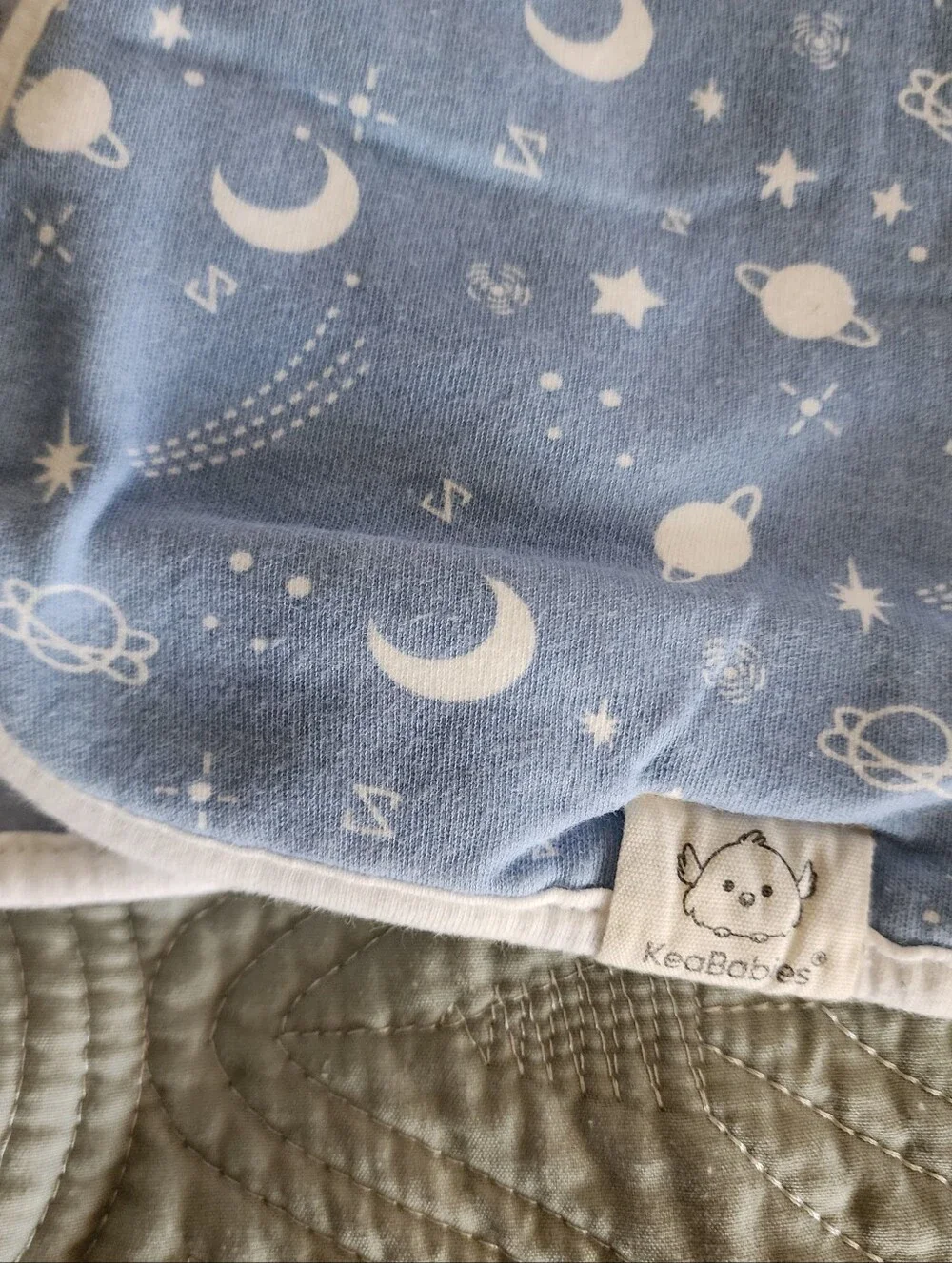 KeaBabies Organic Cotton Lot Of 2 Infant Burp Cloths